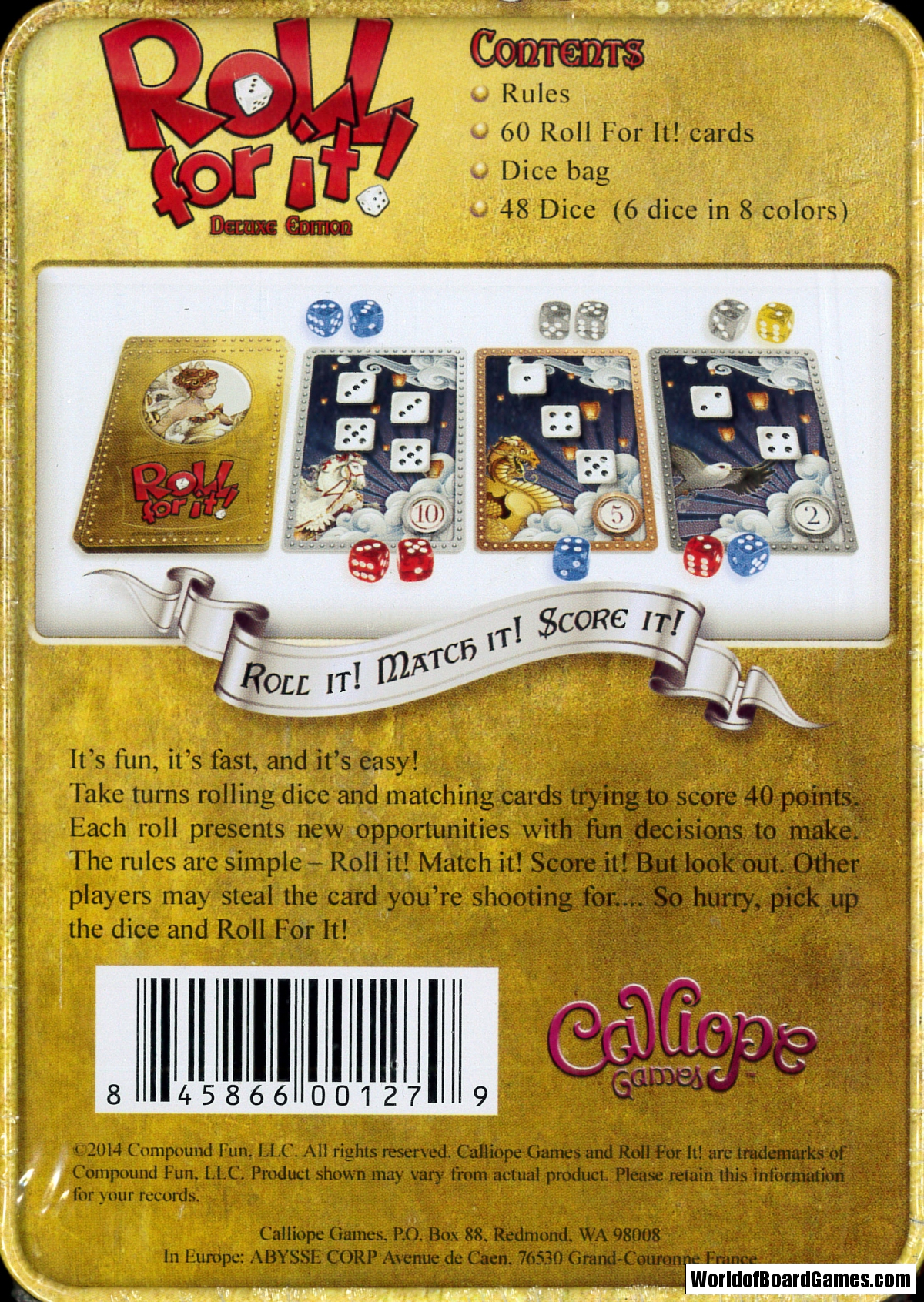 Roll For It!™ Deluxe Edition – Calliope Games