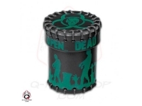 Dice Cup - Zombie, Black-Green Leather