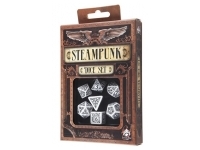 Dice Set - Steampunk, White and Black