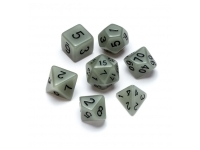 Greifenfels: Flourescent Series - White/Black - Dice Set