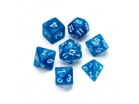 Greifenfels: Glitter Series - Blue/White - Dice Set