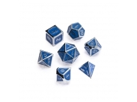 Greifenfels: Silver Series - Azure/Silver - Dice Set