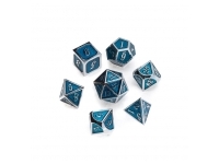 Greifenfels: Silver Series - Sky Blue/Silver - Dice Set