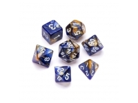 Greifenfels: Marble Series - Blue,Gold/White - Dice Set