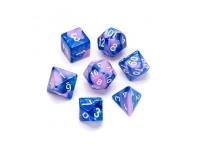 Greifenfels: Marble Series - Blue,Pink/White - Dice Set