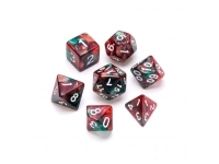 Greifenfels: Marble Series - Red,Green/White - Dice Set