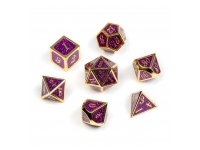 Greifenfels: Gold Series - Purple/Glitter - Dice Set