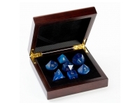 Greifenfels: Stone Series - Cats Eye Blue - Dice Set