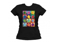 T-shirt: Mr. Meeple - Pop (Black) - Woman's Medium