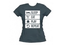 T-shirt: Mr. Meeple - To Do List (Grey) - Woman's X-Large