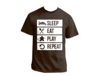 T-shirt: Mr. Meeple - To Do List (Brown) - Medium