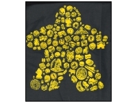 T-shirt: Mr. Meeple - Elements, Yellow Meeple (Grey) - Woman's X-Large