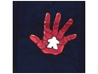 T-shirt: Mr. Meeple - Iron Man Hand Meeple (Navy) - 5X-Large