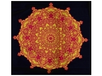 T-shirt: Mr. Meeple - Mandala (Black) - Small