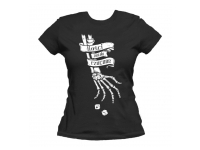 T-shirt: Mr. Meeple - Kosci Zostaly Rzucone (Black) - Woman's X-Large