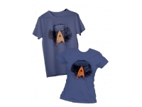 T-shirt: Mr. Meeple - Star Trek Meeple (Denim Blue) - 2X-Large