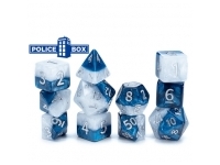 Halfsies Dice - Police Box (Poly 7 set)