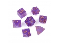 Greifenfels: Razor Series - Purple/Gold - Dice Set