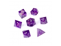 Greifenfels: Razor Series - Purple/Silver - Dice Set