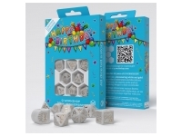 Q Workshop 20 Years - Happy Birthday Dice Set (Grey/Gold)