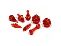 PolyHero: The Wizard - 8 Dice Set Dragonfire