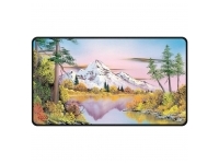 UP - Bob Ross Mighty Mountain Lake Black Stitched Playmat