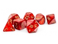 Scarab - Scarlet/Gold - Mega-hedral Dice Set