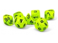 Vortex - Bright Green/Black - Mega-hedral Dice Set