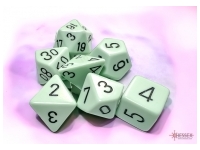 Opaque - Pastel Green/Black - Dice set