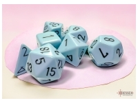 Opaque - Pastel Blue/Black - Dice set