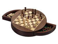 Schack/Chess: Rund Kassett, 25mm (Magnetisk)