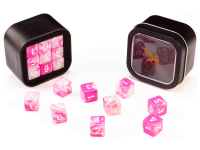 Greifenfels: D6 Series (Marble) - Pink & White (16 mm, 18 st)