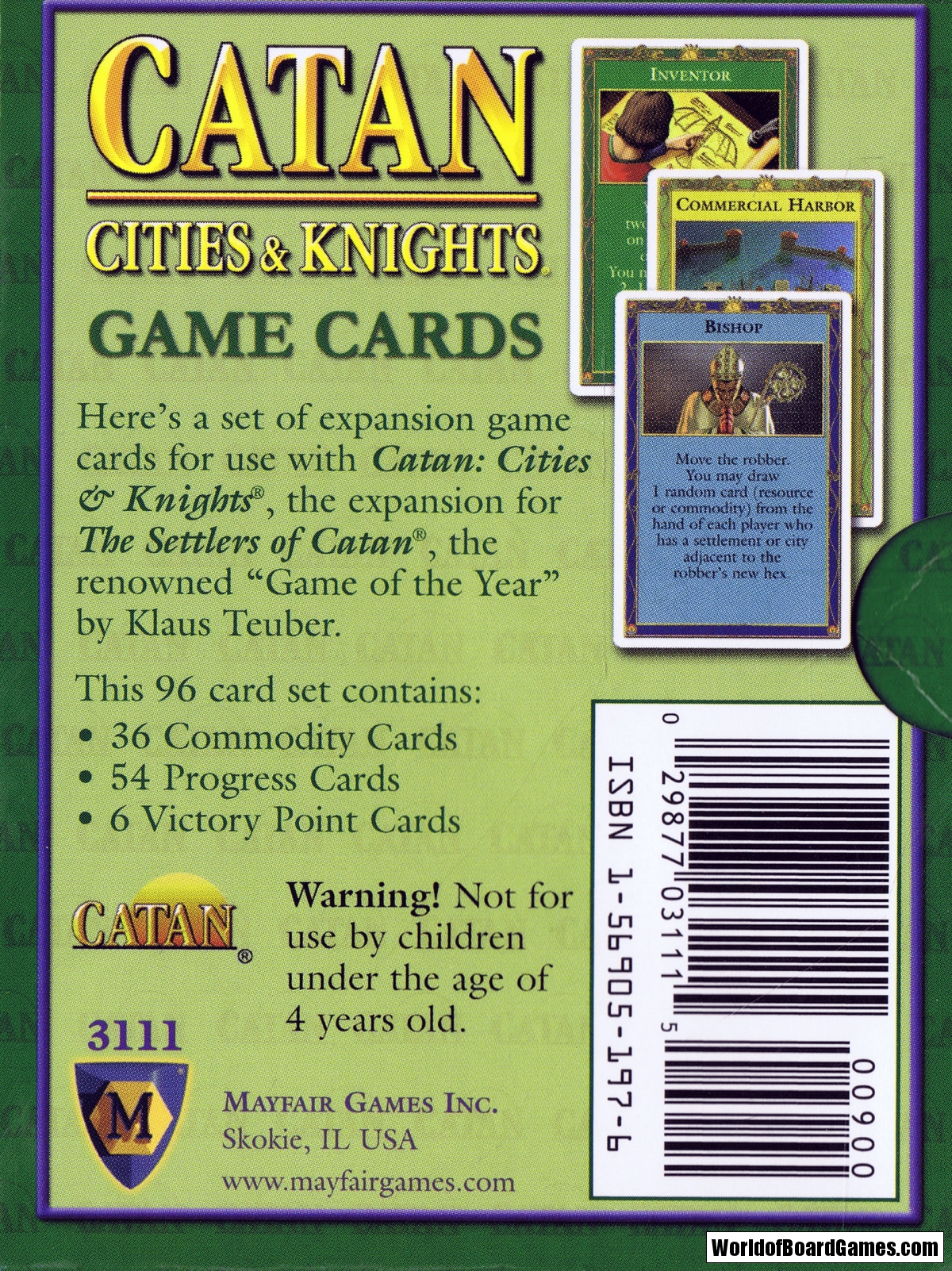 settlers of catan cities and knights
